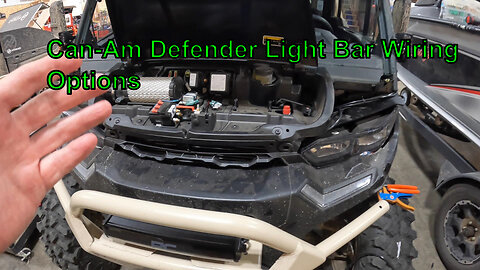 Can-Am Defender Light Bar Wiring Options
