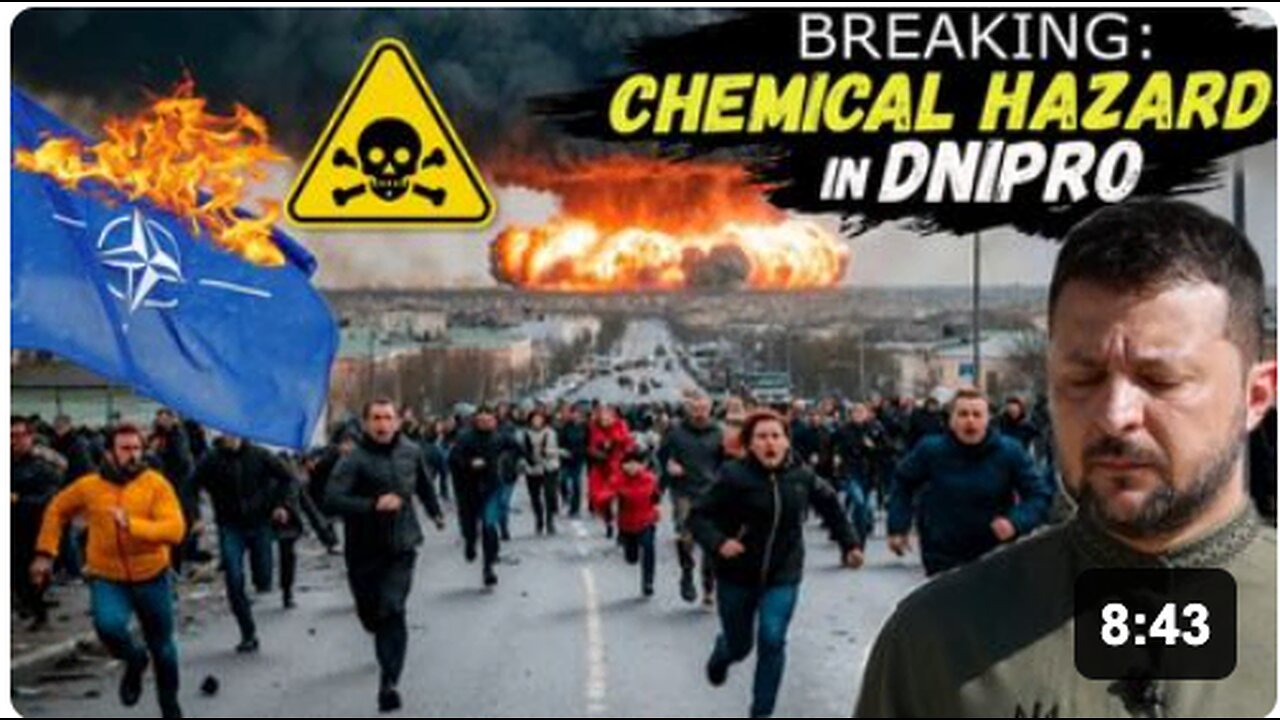 The 'CHEMICAL HAZARD' was announced in DNIPRO after Russia Wiped Out a Classified NATO Facility