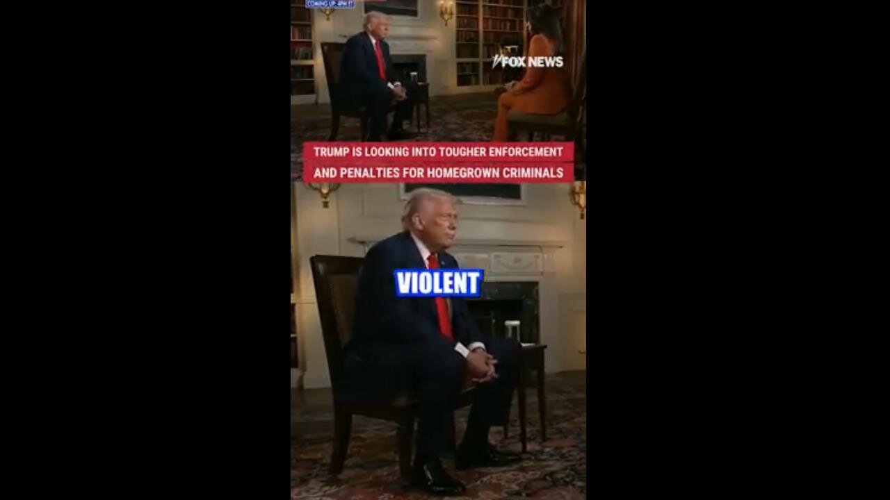 Pres Trump's looking into tougher enforcement & penalties for homegrown criminals