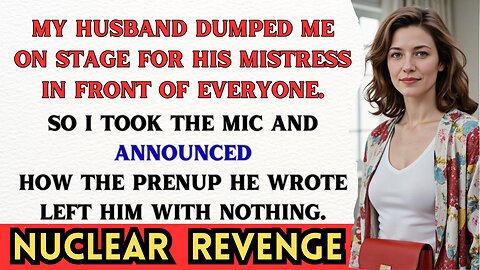My Cheating Husband Publicly Dumped Me, So I DESTROYED His Life & Left Him With NOTHING On Stage.