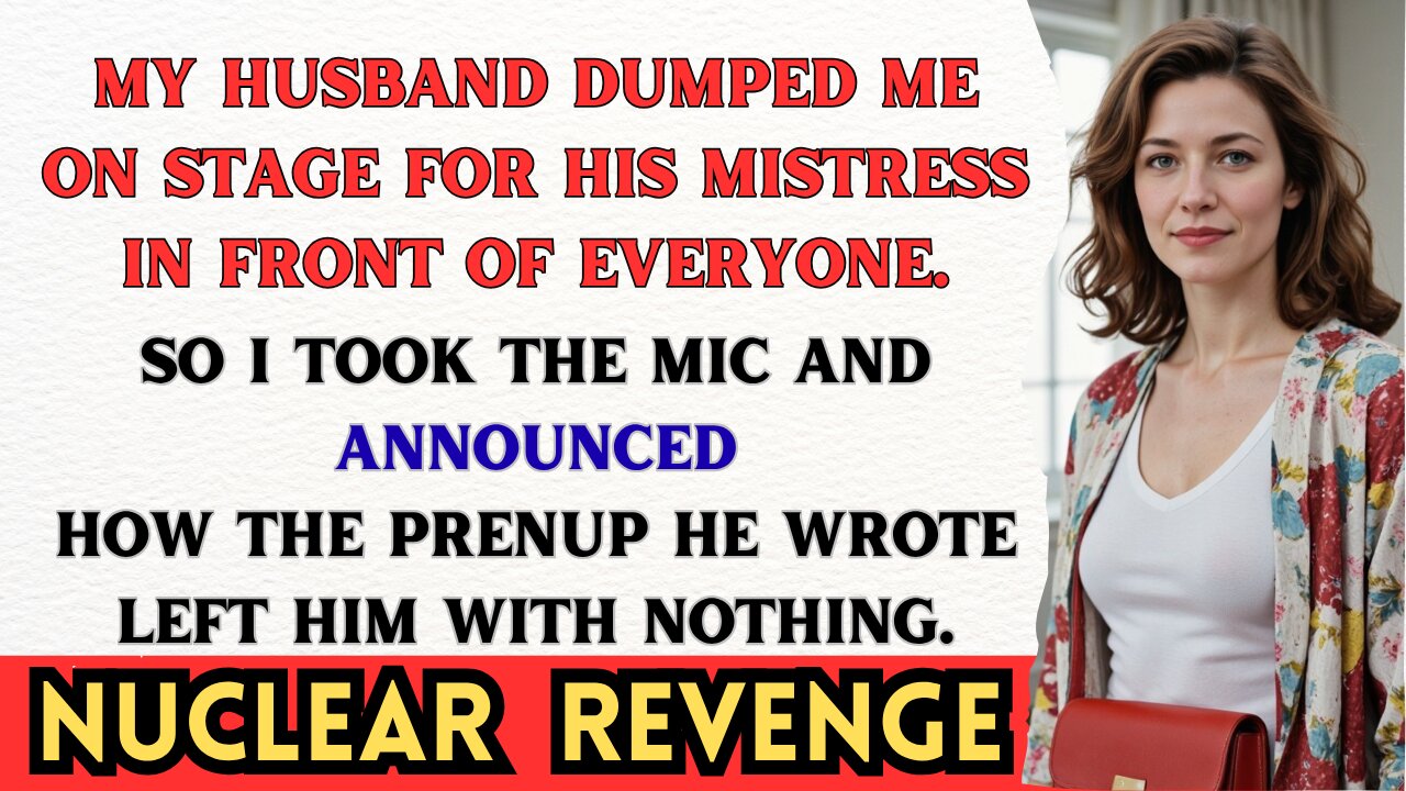 My Cheating Husband Publicly Dumped Me, So I DESTROYED His Life & Left Him With NOTHING On Stage.