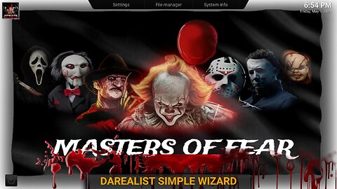 How to install the Masters of Fear Kodi Build