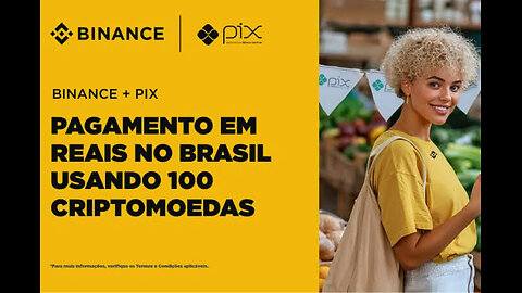 Binance permite pagamentos em Pix com criptomoedas.