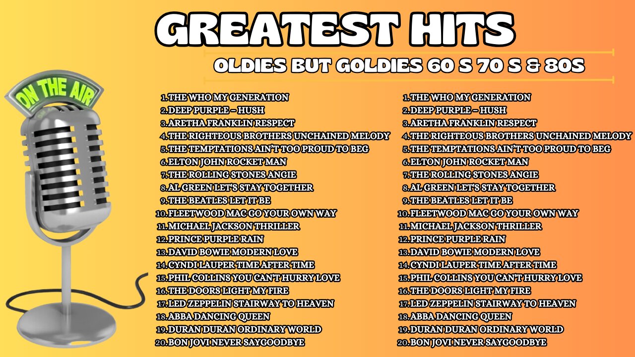 Classic Oldies But Goodies 60s 70s & 80s Greatest Hits - 6