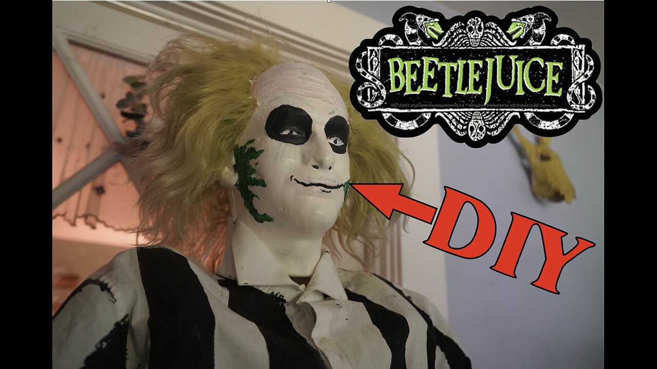 🎃I made a DIY Beetlejuice prop for our haunt!😈
