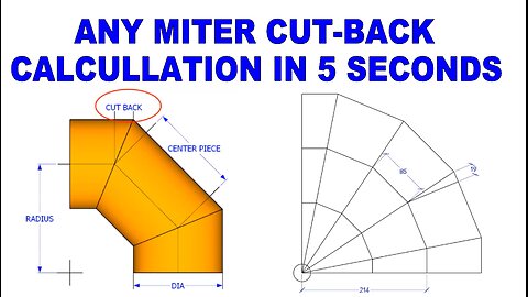 Any Miter Cut-back Calculation in 5 Seconds.