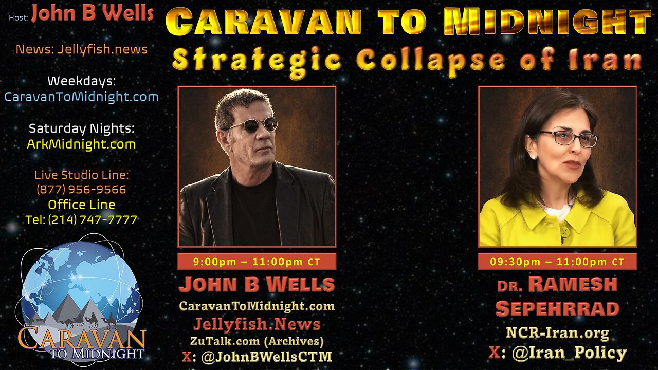 Strategic Collapse of Iran - John B Wells LIVE