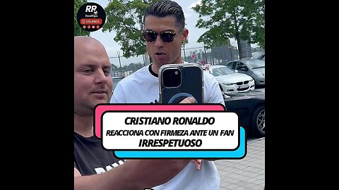 🚨 CRISTIANO RONALDO REACCIONA CON FIRMEZA ANTE FAN IRRESPETUOSO EN SU LLEGADA AL HOTEL 🏨⚽