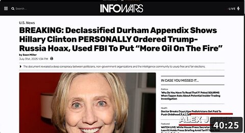 BREAKING: Declassified Durham Appendix Shows Hillary Clinton PERSONALLY Ordered Trump-Russia Hoax, Used FBI To Put “More Oil On The Fire”