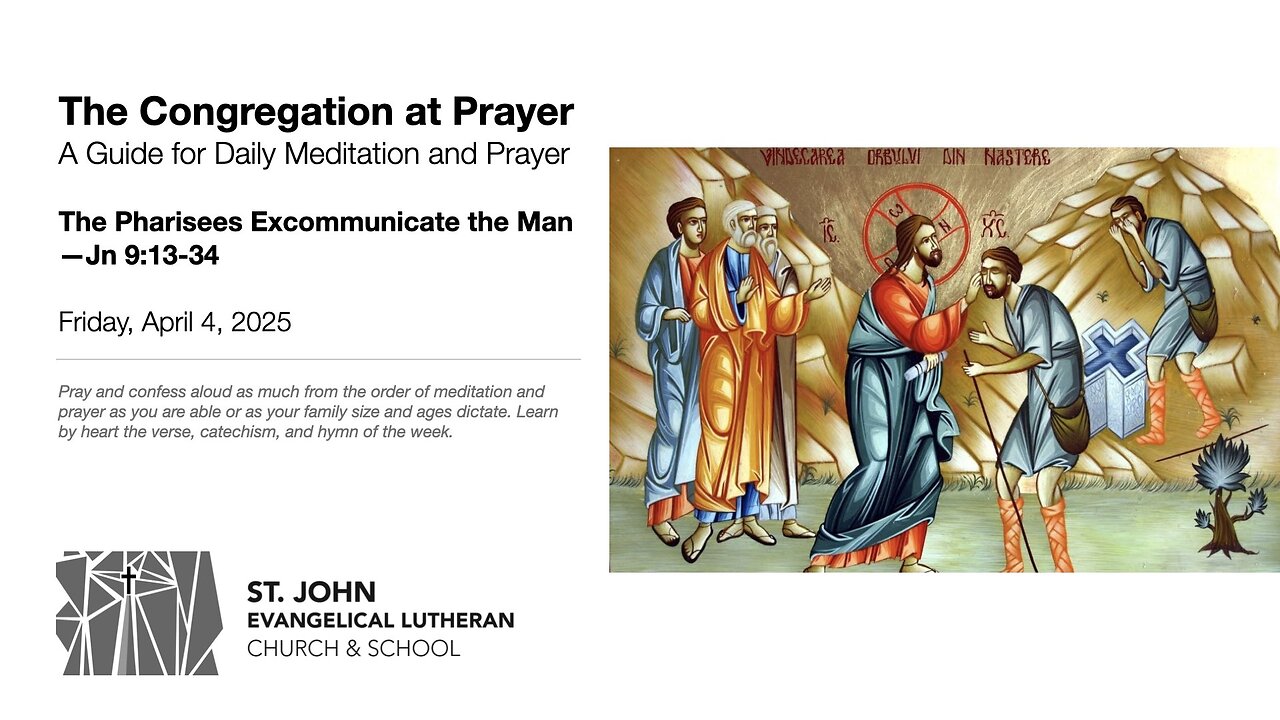 The Pharisees Excommunicate the Man—Jn 9:13-34