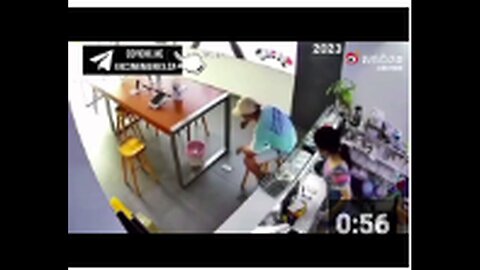 "2023 Security Camera Capture of Notorious 'Downward Spiral of Death'"