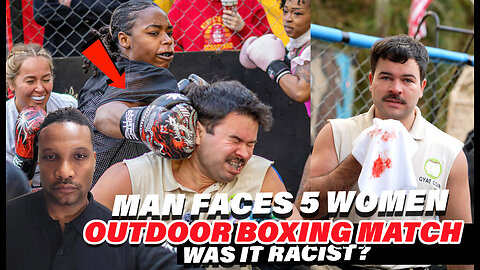 Man Faces 5 Women in Outdoor Boxing Match!