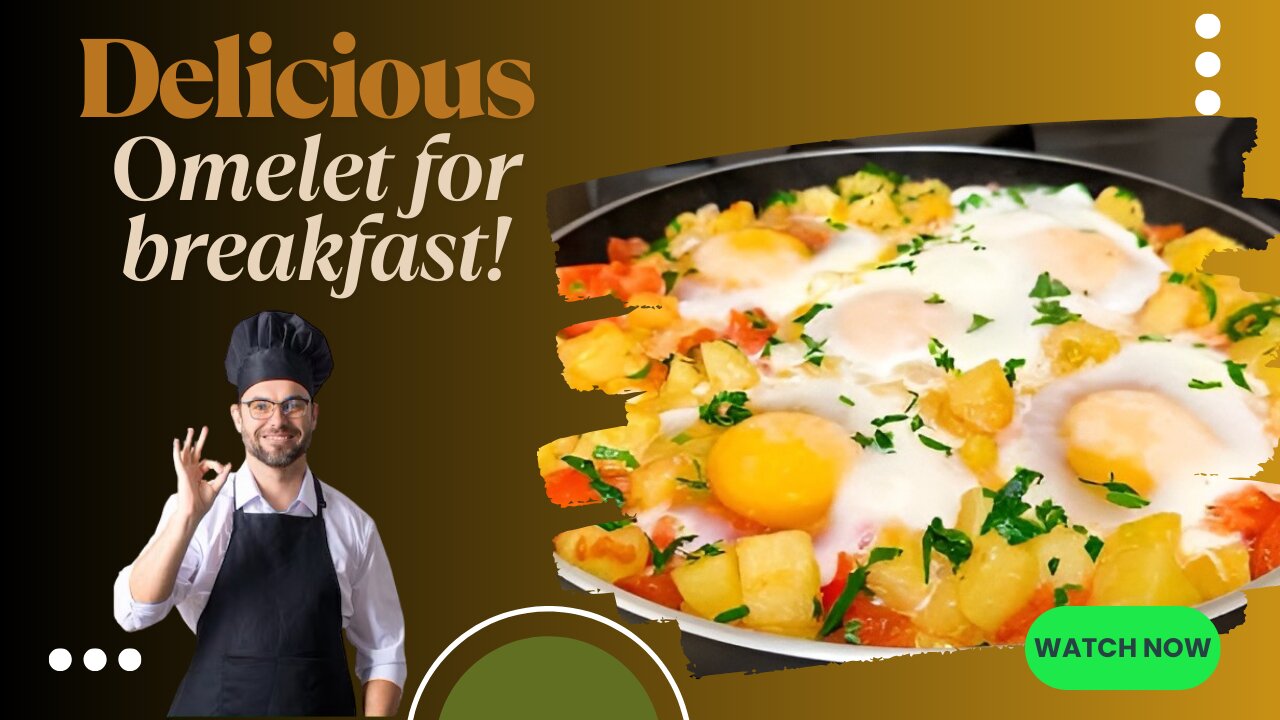 The most delicious omelet for breakfast! - So easy and quick.👌