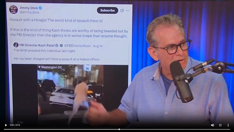 Sandwich felony assault of officer by former DOJ employee dismissed▮The Jimmy Dore Show