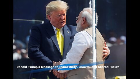 Donald Trump Addresses India: Strengthening US-India Ties in Key Speech