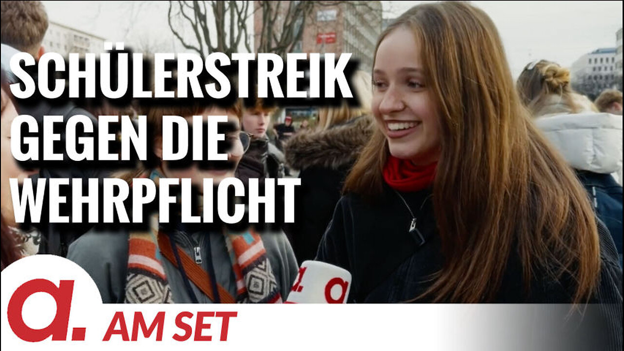 Am Set: Schülerstreik gegen Wehrpflicht