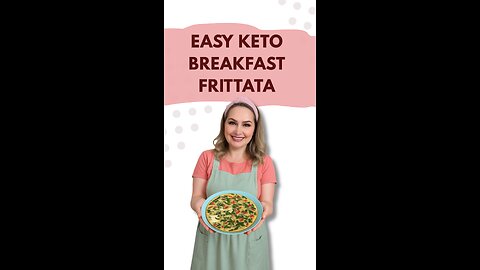 KETO VEGETABLE FRITTATA (NO OVEN!) | Quick Low-Carb Meal Prep Idea