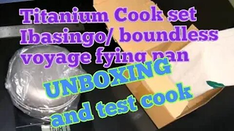 Titanium cook set ibasingo/ boundless voyage frying pan