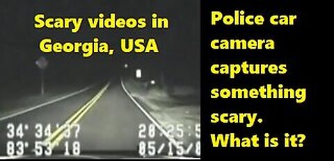 Police car films something strange on the road in Rabun County, Georgia. What is it?