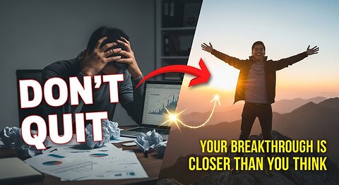 Don’t Quit – Your Breakthrough Is Closer Than You Think