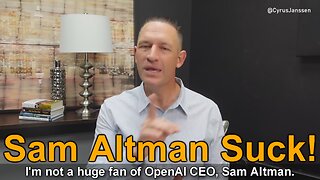 Influencer Cyrus Janssen Roast Sam Altman 😳