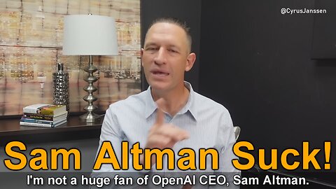 Influencer Cyrus Janssen Roast Sam Altman 😳