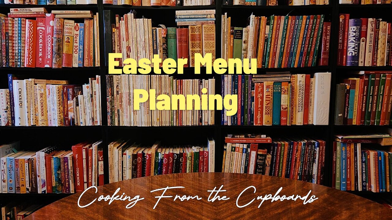 How I plan my Easter Menu using recipes and making a shopping list