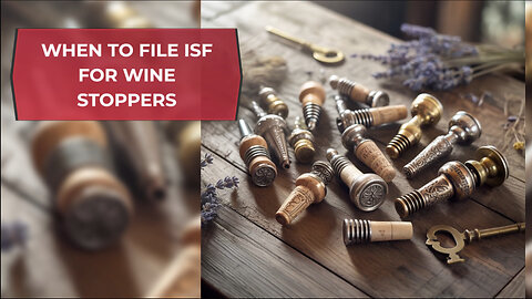 When To File ISF For Wine Stoppers