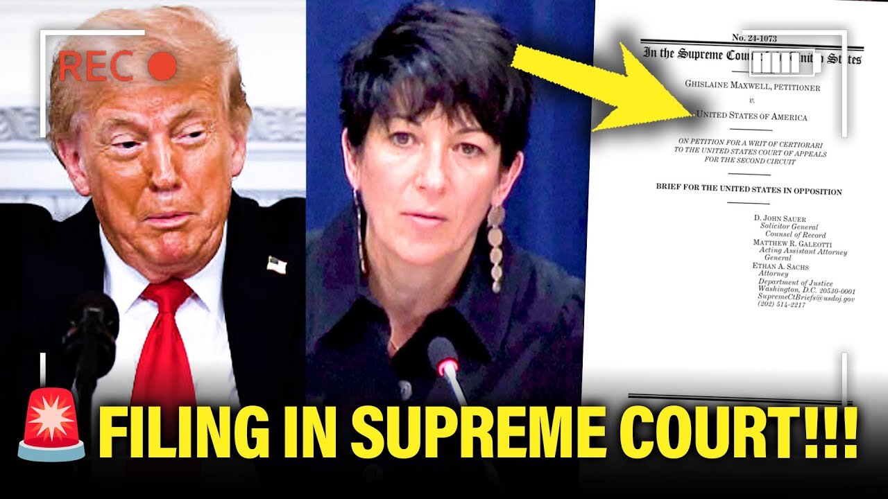🚨Trump DOJ RUSHES to SCOTUS on GHISLAINE CASE