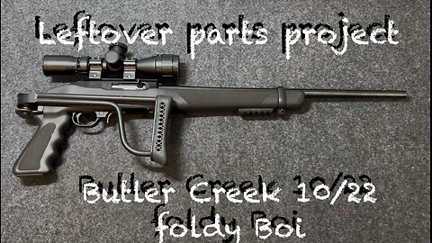 Leftover parts Ruger 10/22 Butler Creek folding stock build. Foldy Boi #2