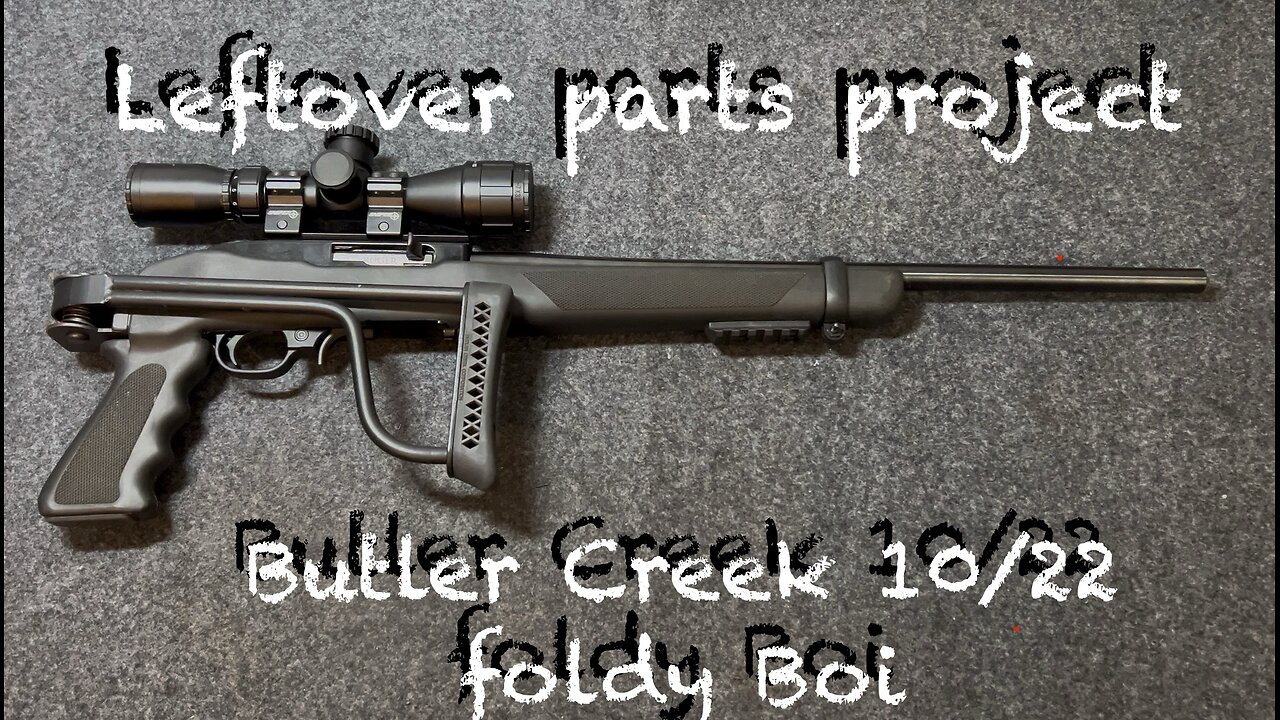 Leftover parts Ruger 10/22 Butler Creek folding stock build. Foldy Boi #2