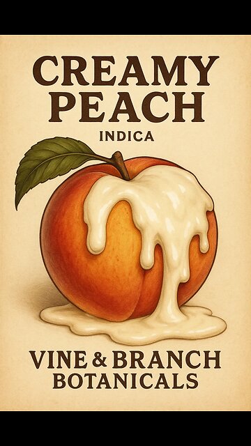 🌿 Vine & Branch Botanicals 🌿 Creamy Peach 2g Indica Preroll