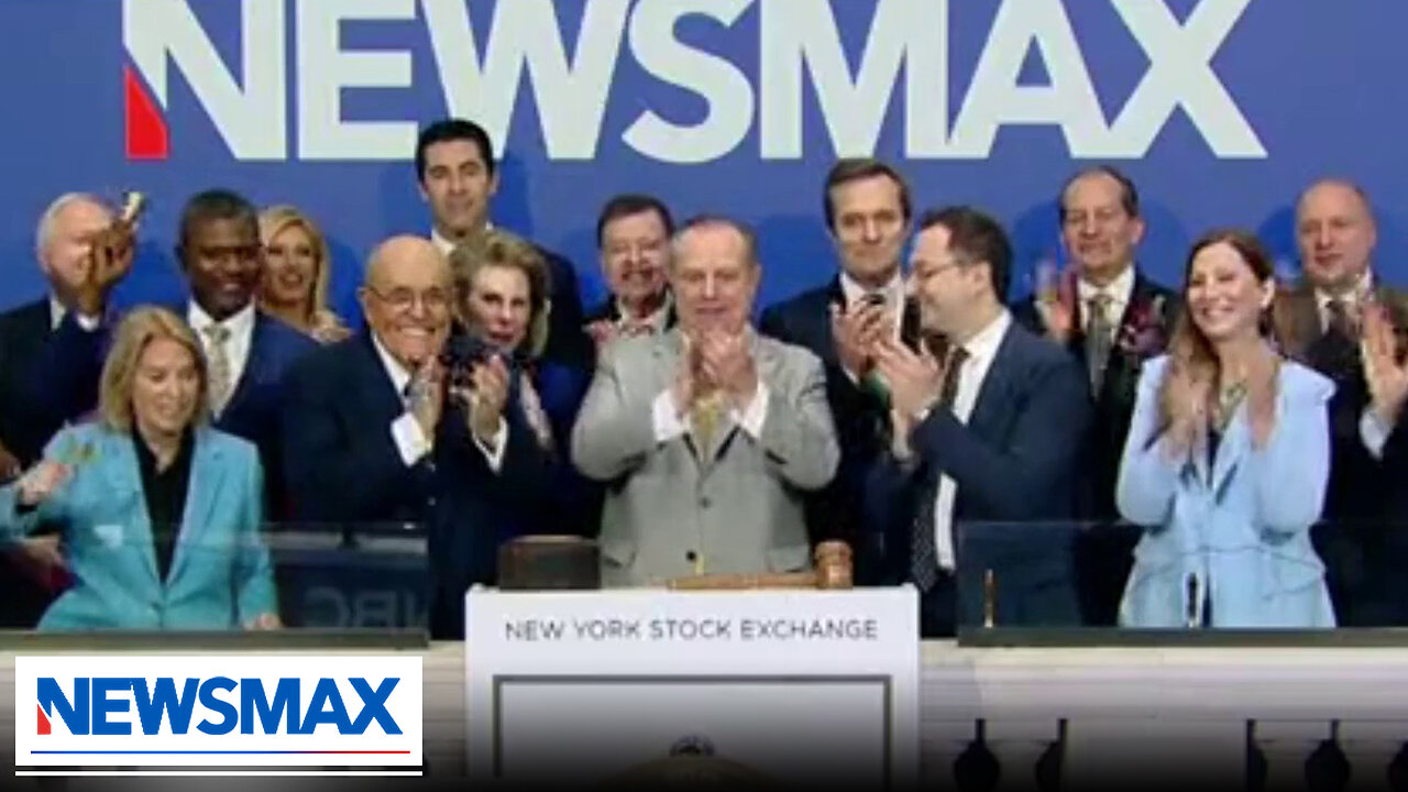 NEWSMAX CEO Chris Ruddy rings NYSE opening bell