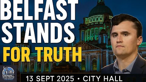 🇬🇧 Belfast Stands for Charlie Kirk | City Hall Rally 13 Sept 2025