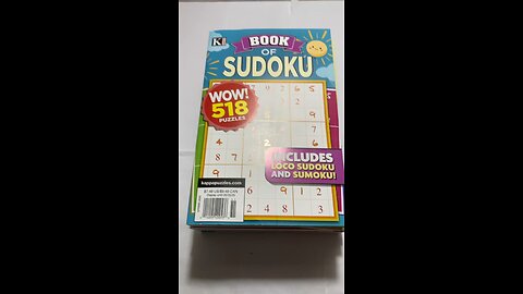 3 Large SUDOKU + 5 Crossword Puzzle Book - New 2025 - Brain Buster Books!