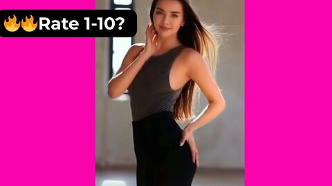 🔥 Rate This Black Leggings & Grey Top Outfit 1-10? | Supermodel Casual 4K