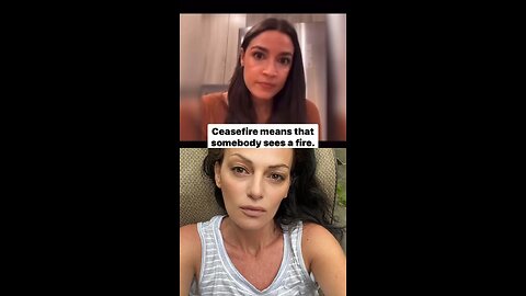 AOC sees fire 🤣