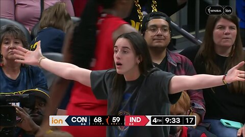 🤣 Caitlin Clark reacts to foul call on Aliyah Boston | Indiana Fever WNBA women's basketball