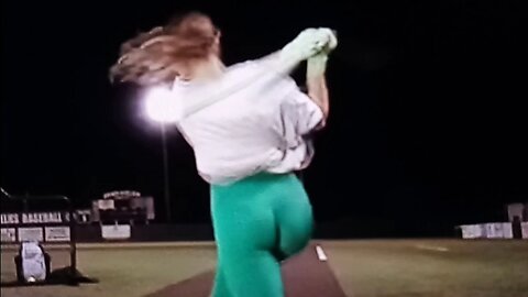 Girly getting them swings in