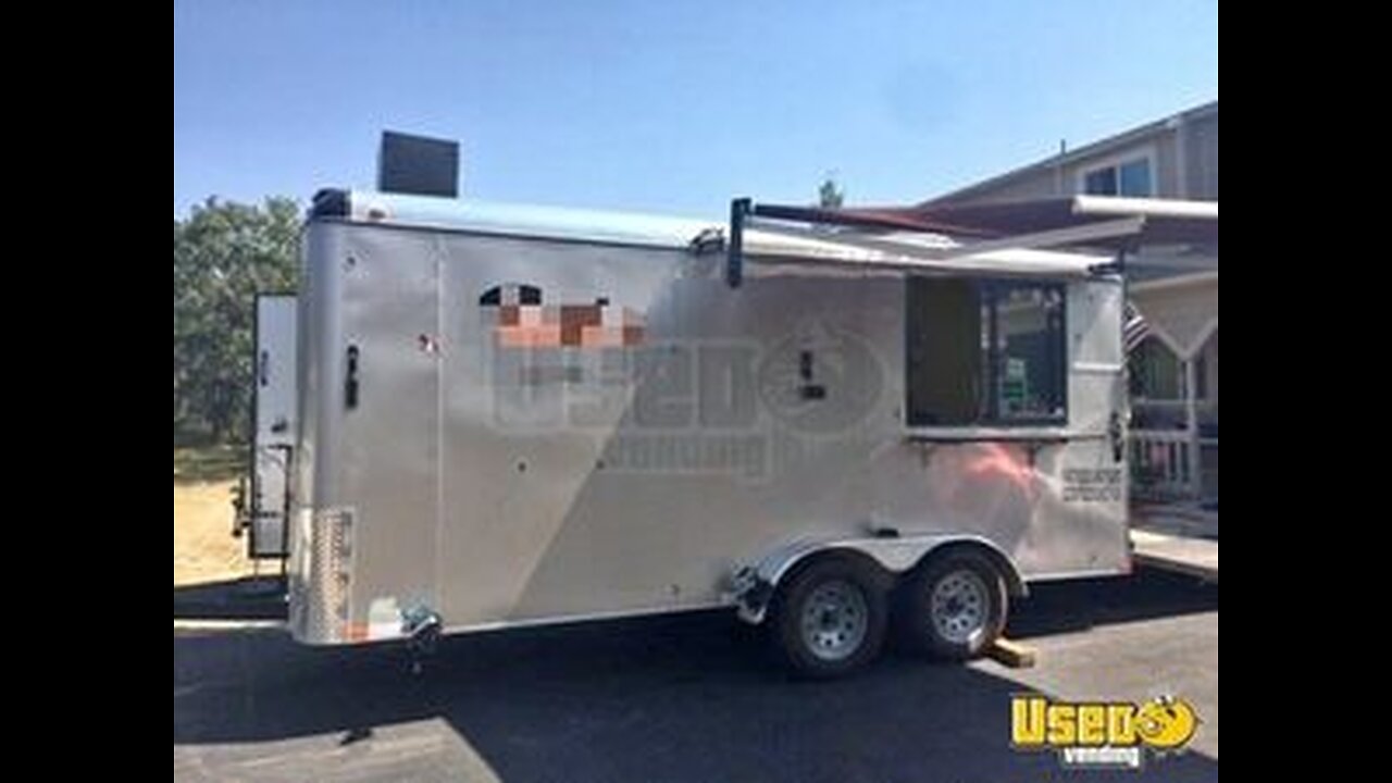 8' x 16' 2017 Mobile Kitchen Food Concession Trailer, Loaded w/ Fire Suppression for Sale in Nevada!