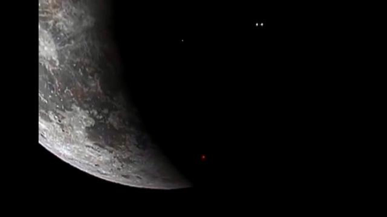 STARS THROUGH THE TRANSPARENT MOON - THE SPACE HOAX