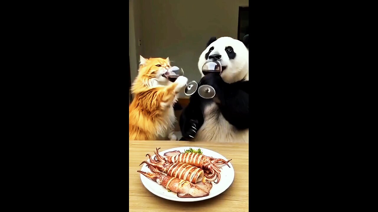 AI Cat Cooks Fish Like a Pro | Funny & Smart Virtual Chef Cat Video