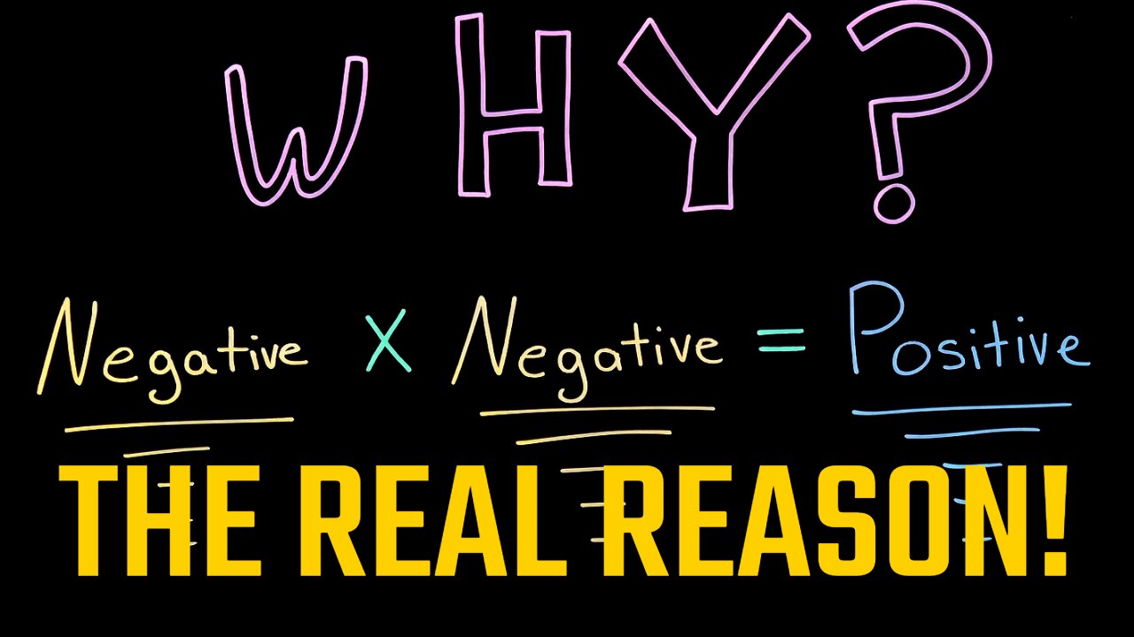 Why Negative × Negative = Positive The REAL Reason!