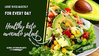 Healthy keto avocado salad in 5 minutes! Lose 15 kg quickly! Do