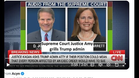 Supreme Court justice Amy Coney Barrett grill Trump admin