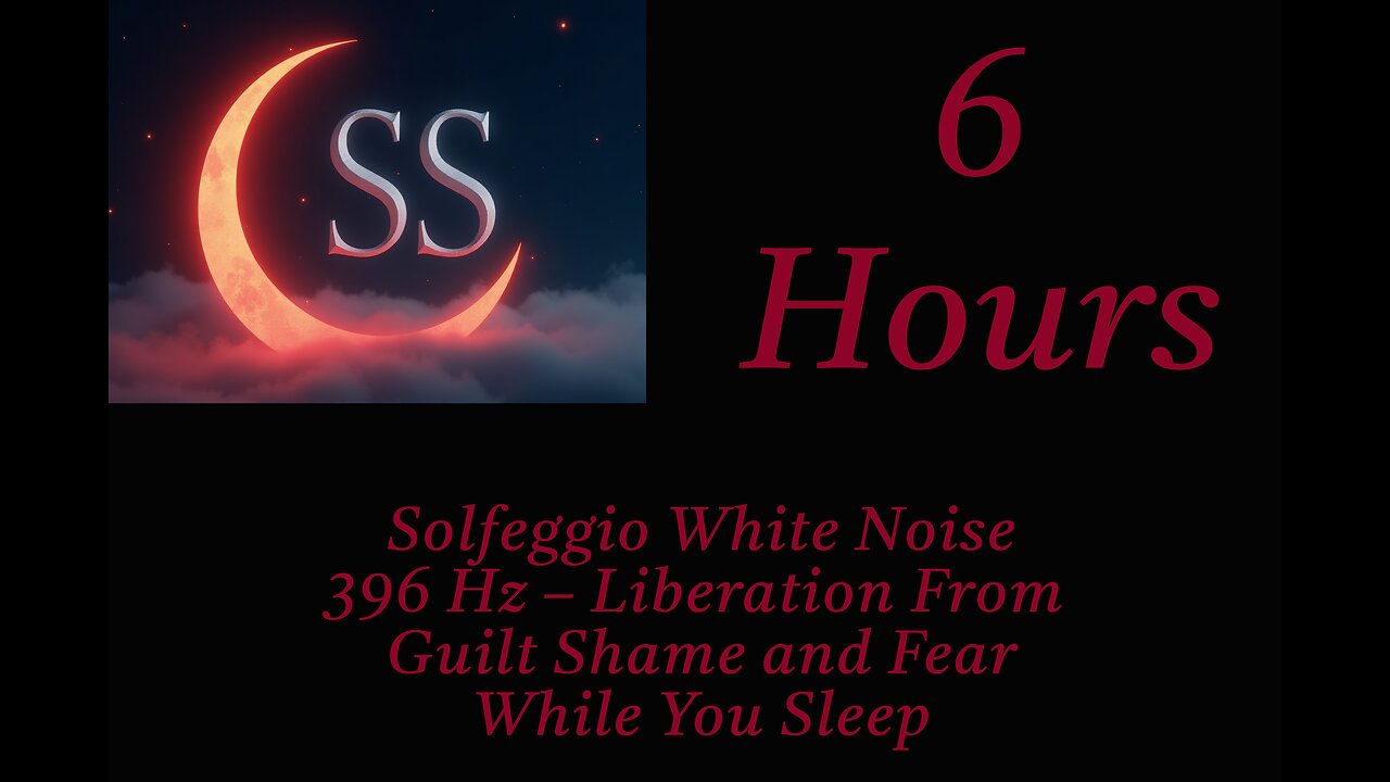 Solfeggio White Noise - 396 Hz Liberation From Guilt Shame and Fear While You Sleep - 6 Hours