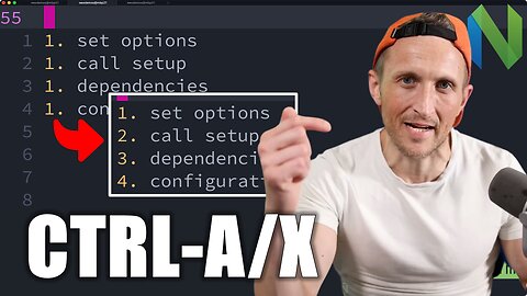 Stop Typing Numbers Manually — Use Ctrl-A / Ctrl-X in Neovim