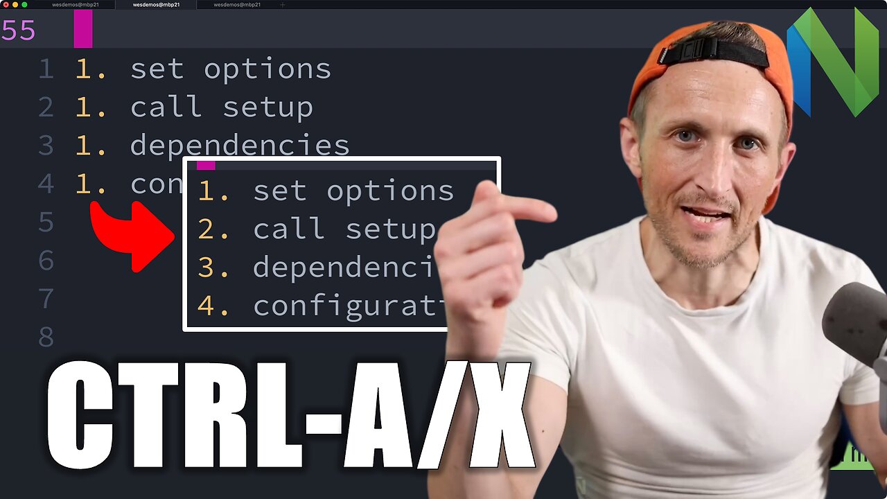 Stop Typing Numbers Manually — Use Ctrl-A / Ctrl-X in Neovim