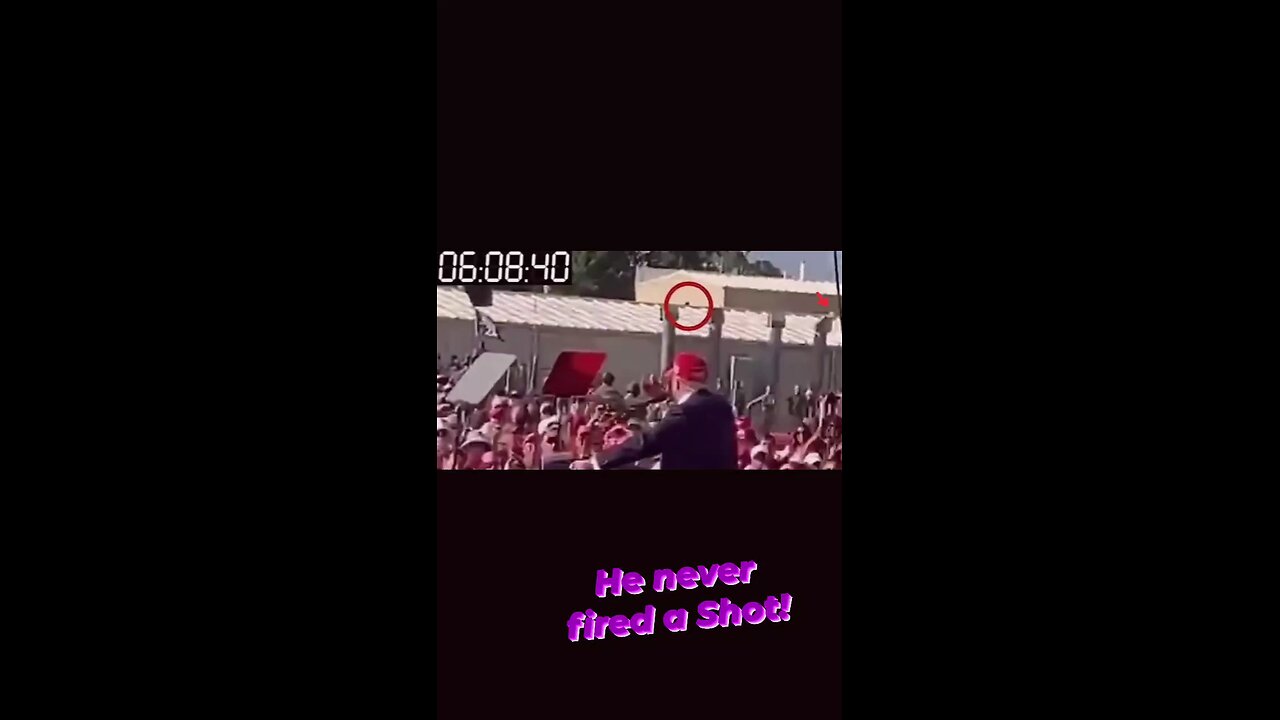 Thomas Crooks NEVER FIRED A SHOT!