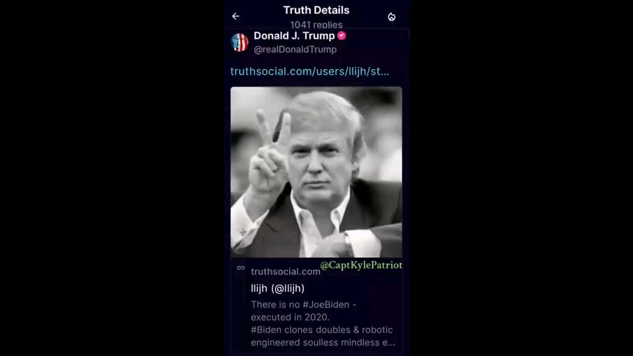 Trump Also Hints Biden Has Been Dead For Awhile-Trumps 3rd Term Explained ?